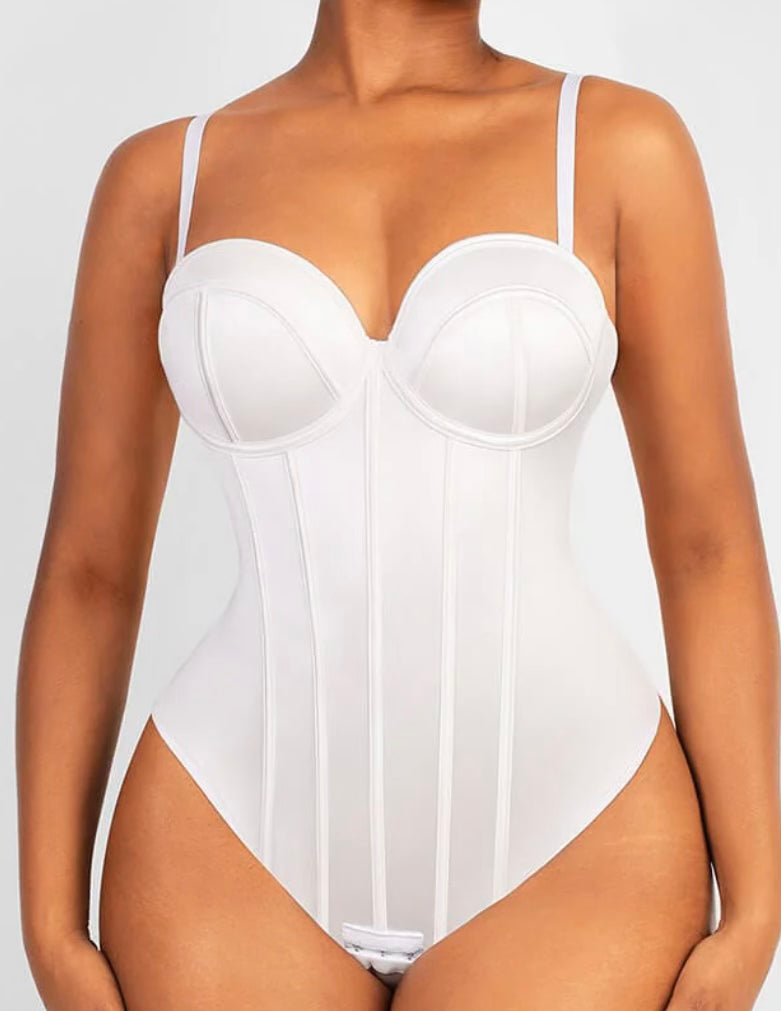 full-body swimsuit-style shaper