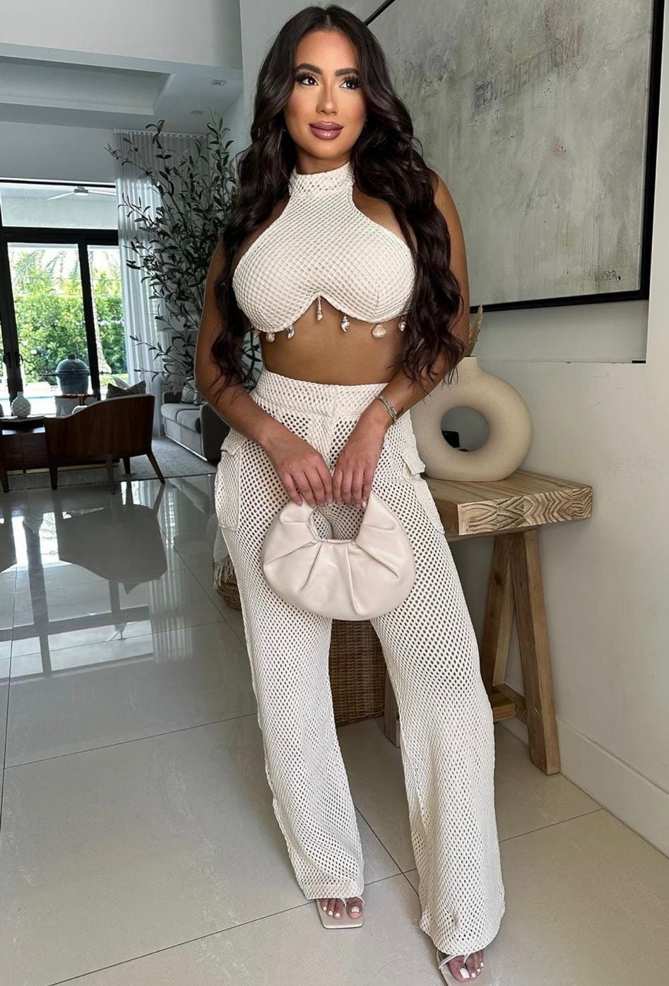 Ibiza Goddess Crochet Two-Piece Set