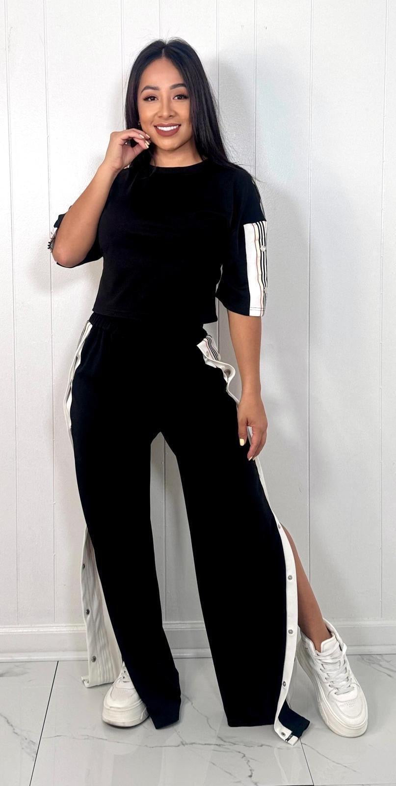 Axis Stripe Set – Sport Luxe Meets Tailored Ease